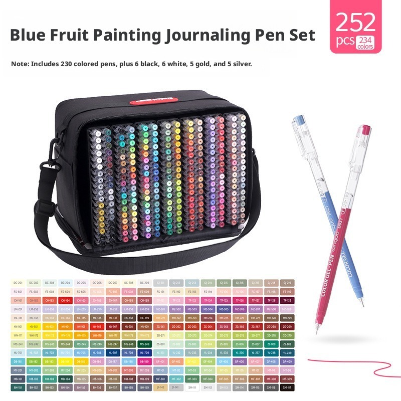 252Pcs 234 Colors Fine Tip Gel - огляд і ціна Whiteboard Marker Set