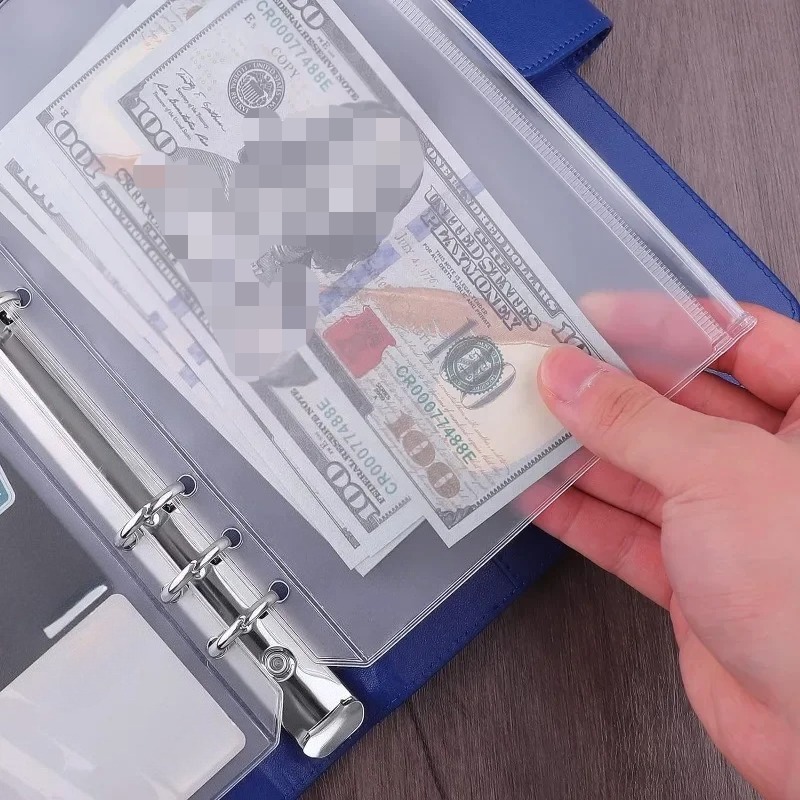 10PCS PVC Binder Pocket Cash E - огляд і ціна Portfolio Folder Zip