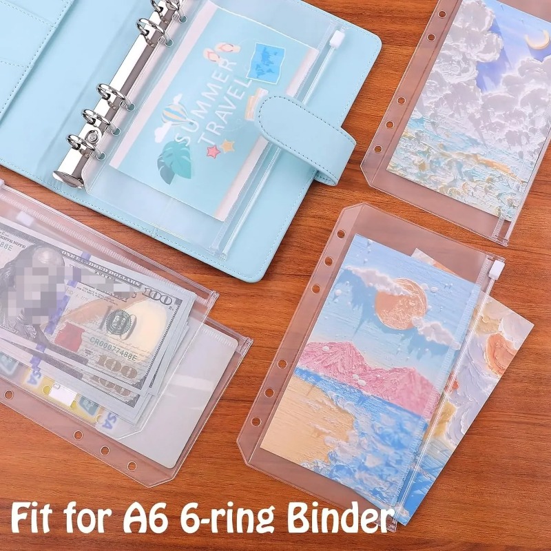 10PCS PVC Binder Pocket Cash E - огляд і ціна Portfolio Folder Zip