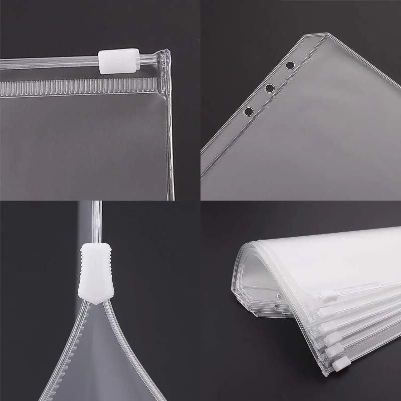 10PCS PVC Binder Pocket Cash E - огляд і ціна Portfolio Folder Zip