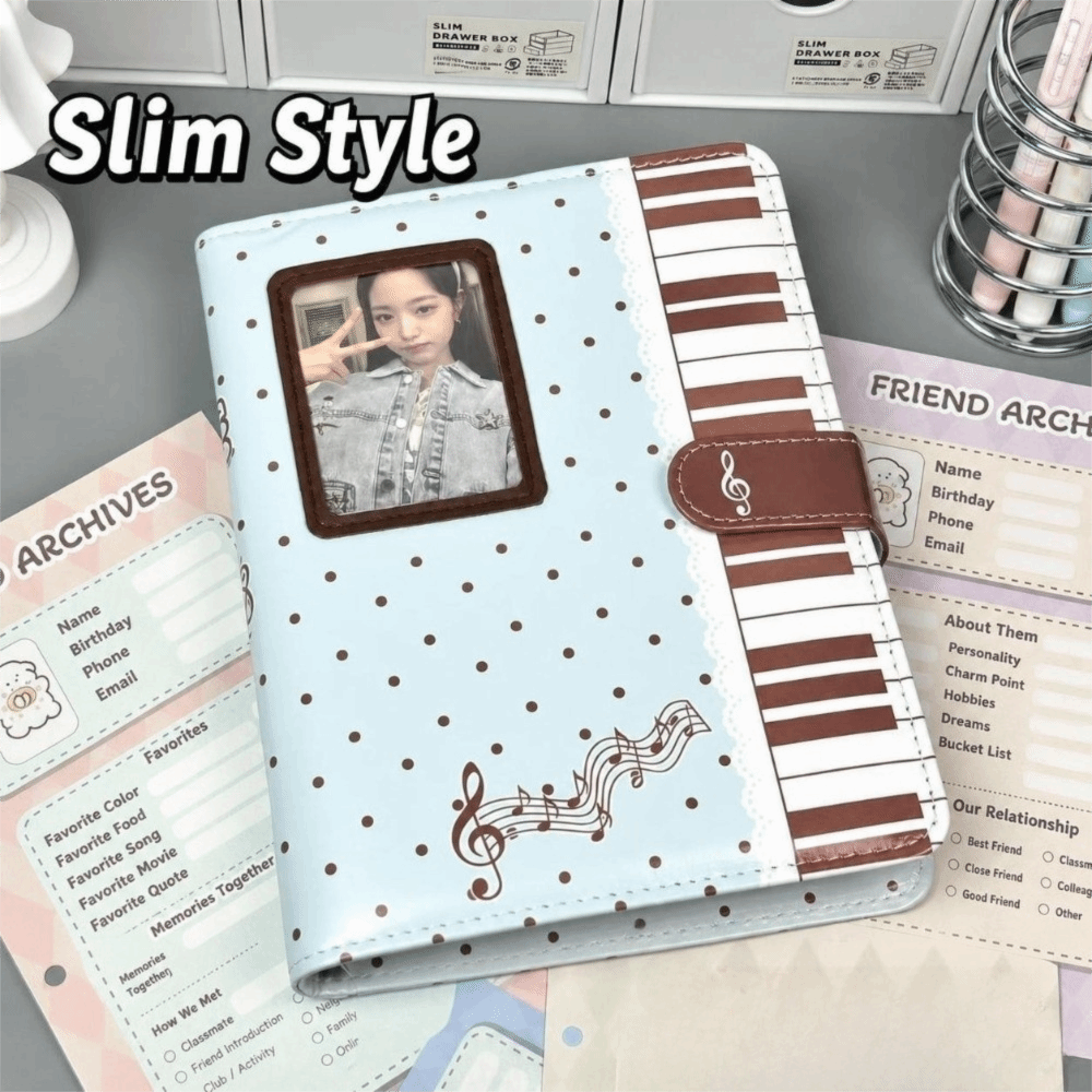 Polka Dot Piano Binder Noteboo - огляд і ціна Notebook Dotted A5