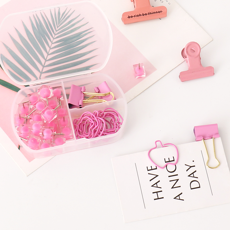 TUTU coloful Binder clips push - огляд і ціна Binder Clip Assorted