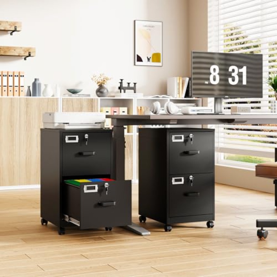 2-Drawer Rolling File Cabinet  - огляд і ціна File Folder Hanging