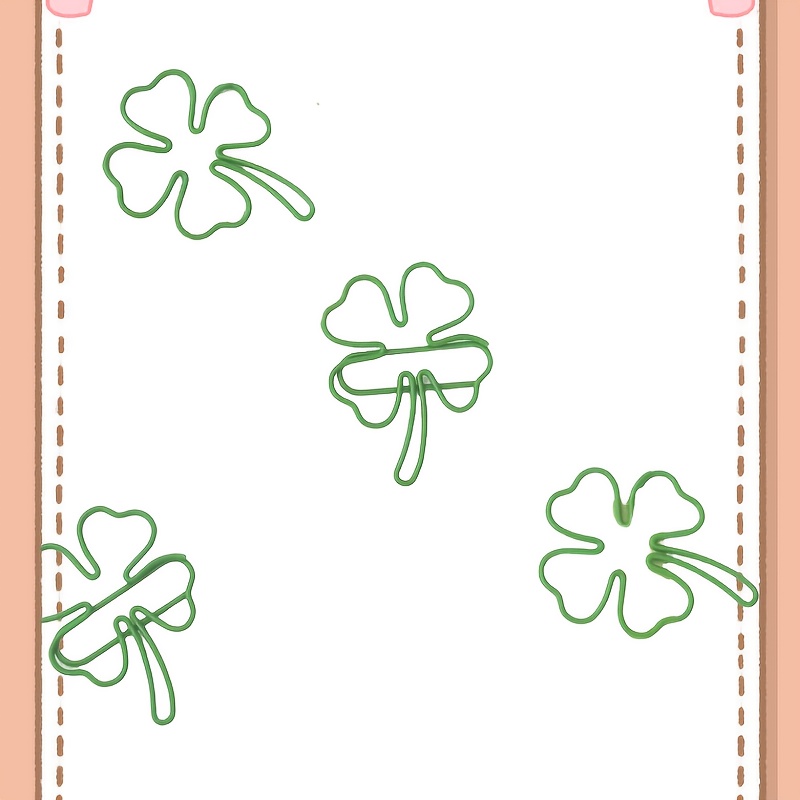 20/30/40pcs green four-leaf cl - огляд і ціна Binder Clip Assorted
