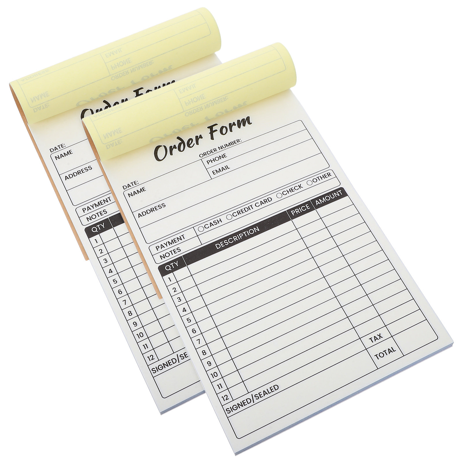 2 pcs Business Invoice Receipt - огляд і ціна Carbon Copy Book