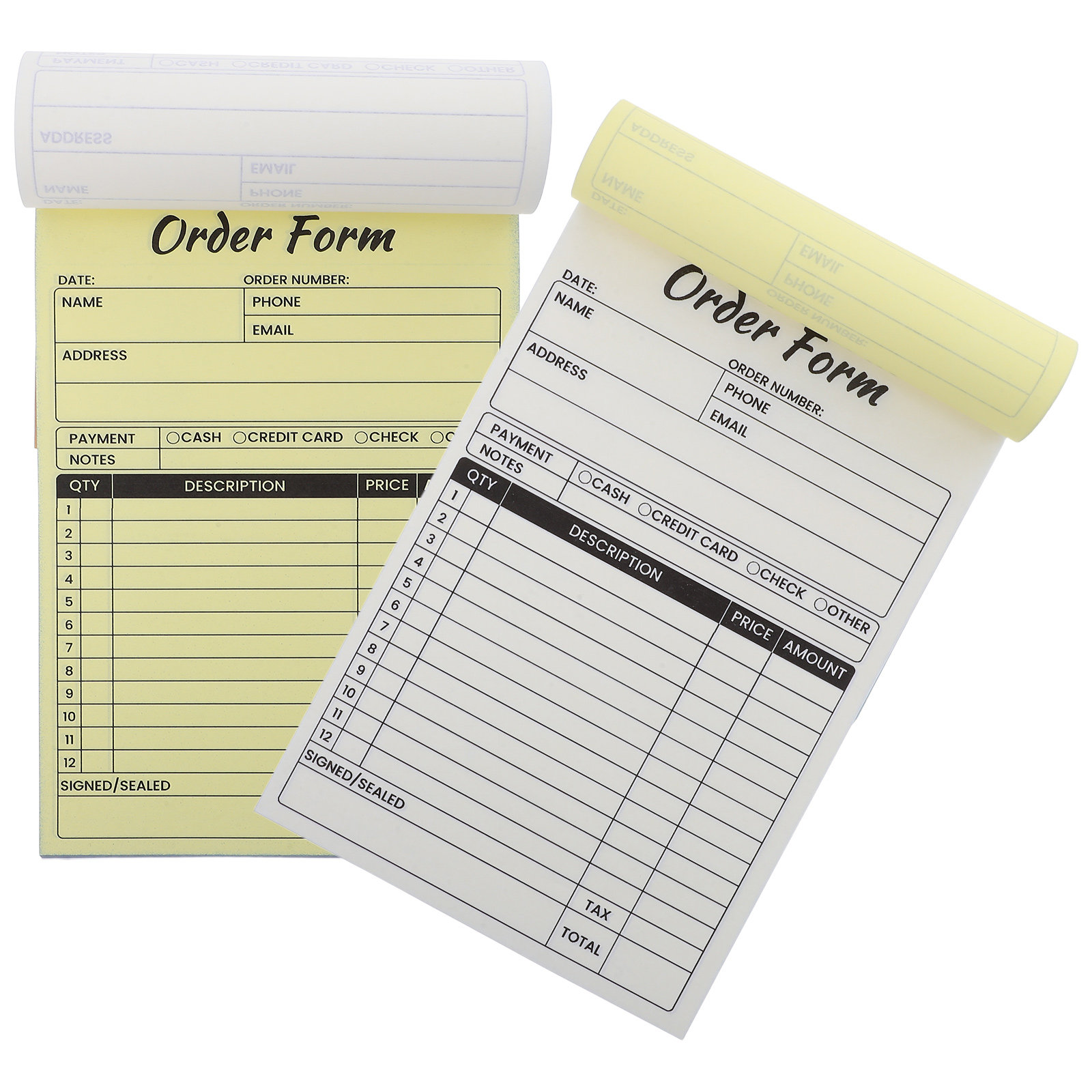 2 pcs Business Invoice Receipt - огляд і ціна Carbon Copy Book