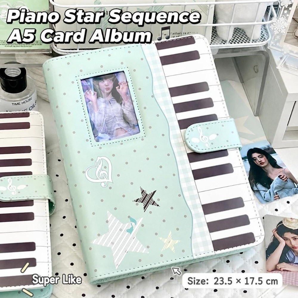 Polka Dot Piano Binder Noteboo - огляд і ціна Notebook Dotted A5