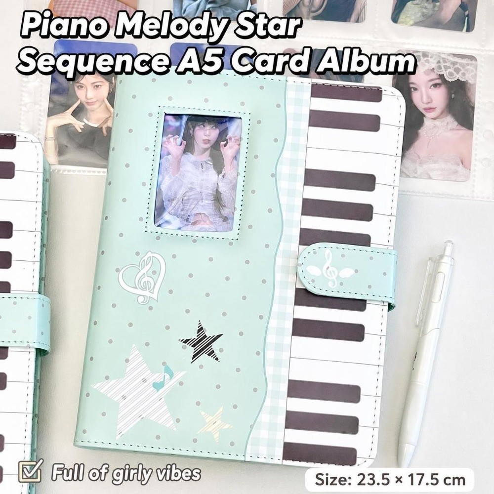 Polka Dot Piano Binder Noteboo - огляд і ціна Notebook Dotted A5