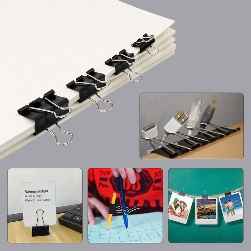 Binder Clips Black Foldback Cl - огляд і ціна Binder Clip Assorted