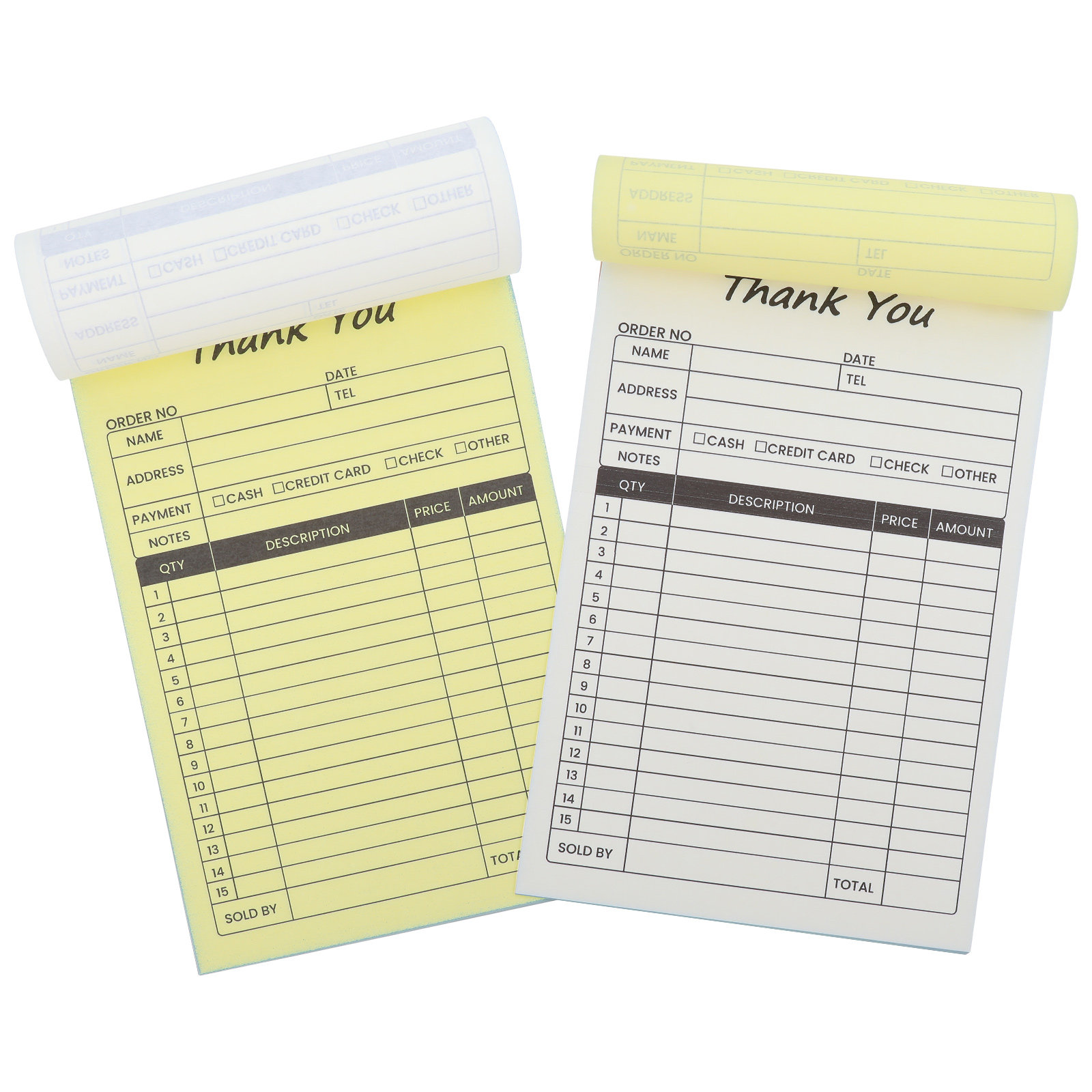 2Pcs Order Invoice Receipt Boo - огляд і ціна Carbon Copy Book