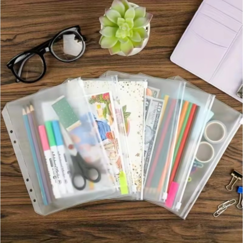 10Pcs Transparent PVC Zipper B - огляд і ціна Portfolio Folder Zip
